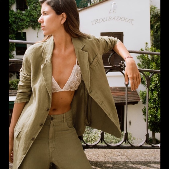 Zara linen blazer size small. never worn - Picture 1 of 3
